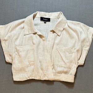 Vici Aakaa Linen crop top XS